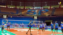 Finalistas da Superliga Masculina de Vôlei, Cruzeiro e Campinas fizeram os primeiros treinos no Ginásio do Ibirapuera, em São Paulo, palco da decisão