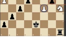 Max Euwe sacrifica la calidad y vence a Visser (1949)