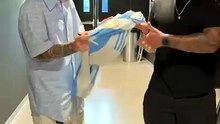 Un salteño conoció a Lionel Messi