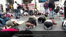 Flotilla, presidio pro-Palestina a Roma: "Rubio non e' il benvenuto"