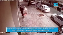 Alquiló un departamento temporario en La Plata y escapó con televisores, muebles y electrodomésticos