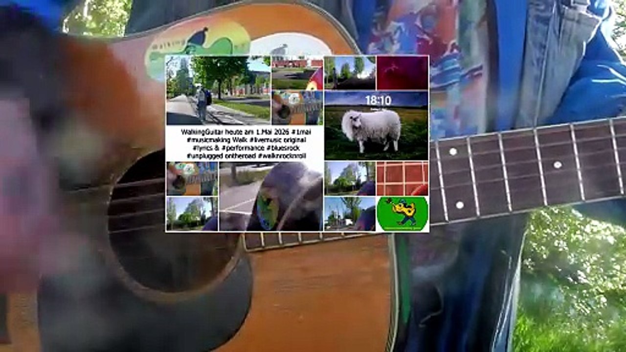 WalkingGuitar heute am 1.Mai 2026 #1mai #musicmaking Walk MUSICVIDEO _edit