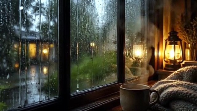 Rain on Window for Sleep Relaxing Rain Sounds|Cozy Night Ambience|Stress Relief & Deep Sleep #rain #deepsleep #forestrain #relax #reels