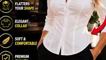 Women’s Wrinkle-Free Button Down Shirt 👚✨ | Elegant Office Blouse