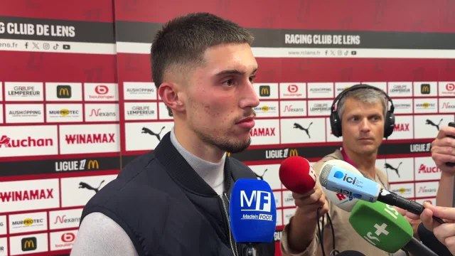 Robin Risser soulagé après la qualification du RC Lens en Ligue des Champions