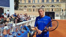 Luca Barbarossa a Tennis & Friends: “Prevenzione fondamentale, qui sport e salute si incontrano"