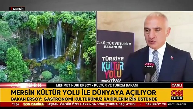 Kültür Yolu Festivali Mersin’de başlıyor! Kültür ve Turizm Bakanı Mehmet Nuri Ersoy CNN TÜRK’te