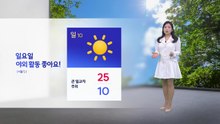 [날씨] 일요일 야외 활동 좋아요!...일교차는 주의 / YTN