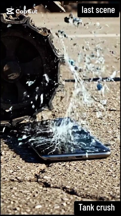 Tank crushes iPhone video