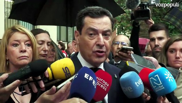 Juanma Moreno: Es un día muy triste para Andalucía