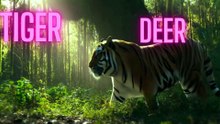 tiger and deer