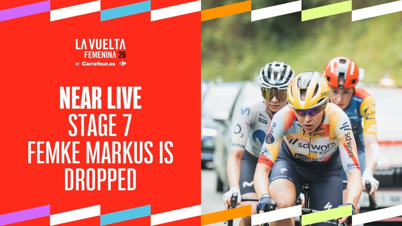 Femke Markus is dropped - Stage 7 | La Vuelta Femenina 26 by Carrefour.es