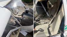 Cecina, ultraleggero precipita sulla statale Aurelia e colpisce un?auto