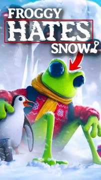THIS Frog Really HATES Snow! 🐸❄️ Froggy Hates Snow
