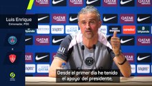 Luis Enrique: "Lo que más me gusta es hacer feliz a los aficionados parisinos"
