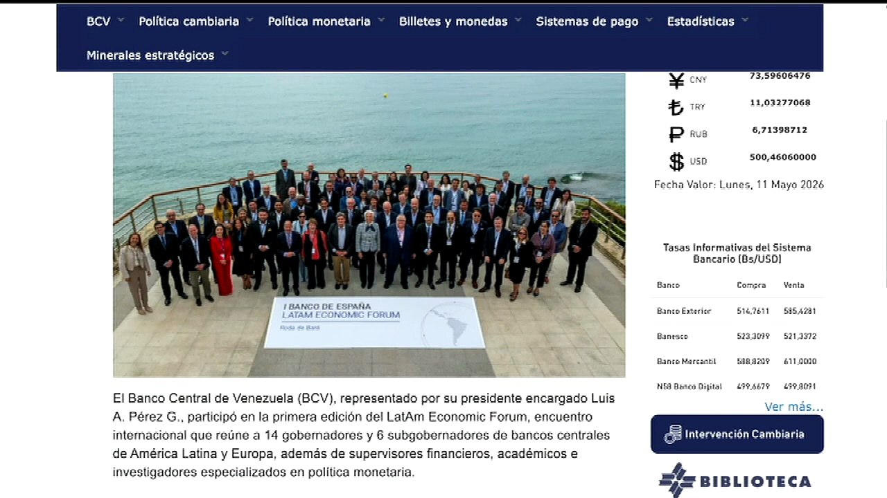 BCV participó en el LatAm Economic Forum que reúne a entidades financieras del mundo