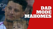 Patrick Mahomes shows his calmest side with son Bronze during Royals game night