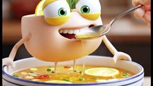 Funny Soup Lover Cartoon 🍲😂 | Cute 3D Animation Shorts