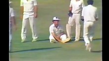 John Reid magnificent catch of Javed Miandad at Lahore Ist Test in November 1984-85