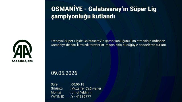 Adana, Mersin, Hatay ve Osmaniye'de Galatasaray'ın şampiyonluğu kutlandı | Ajansspor | AA