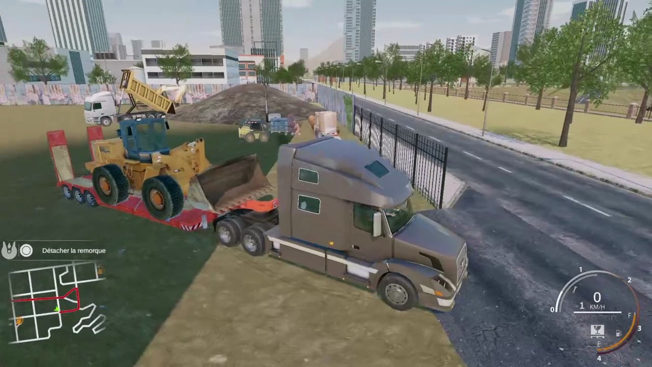 TRUCK LOGISTIC SIMULATOR: LIVRAISON D'UN CHARGEUR SUR PNEUS