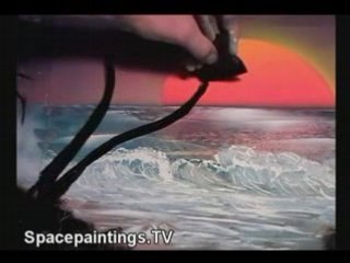 Ocean Waves -spray paint art