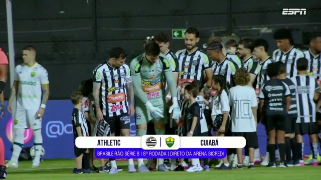 Athletic 0×0 Cuiabá - Série B 2026 - 8ª Rodada - 1º Tempo - 09/05/2026
