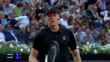 Sinner keeps winning streak going in Rome opener