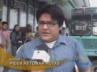 PIDEN RETOMAR RUTAS - IQUITOS