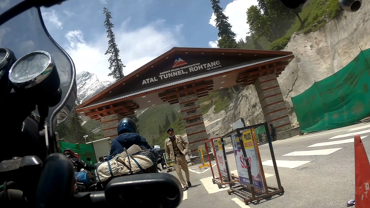 Royal Enfield GoPro Ride Inside Atal Tunnel Himachal Pradesh | Epic Tunnel POV