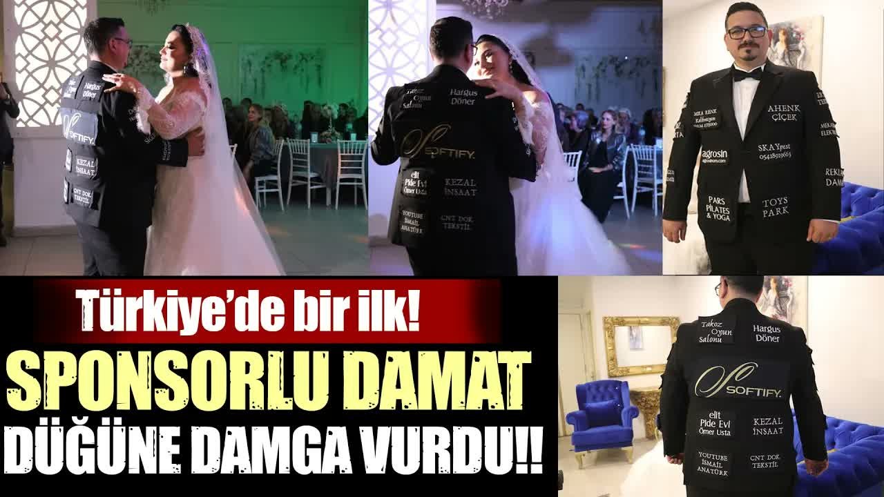 Düğün Masrafını Düşürmek İçin Damatlığını Reklam Panosuna Çevirdi
