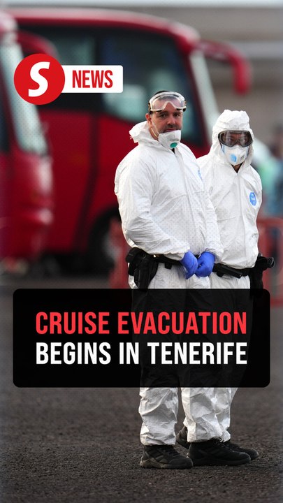 Hantavirus-hit ship arrives at Tenerife port, anchors ahead of evacuations