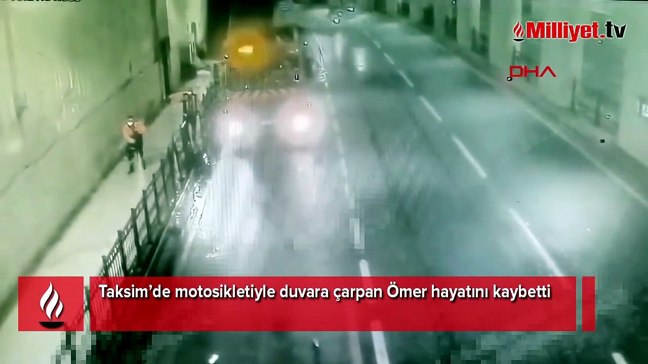 Taksim’de feci motosiklet kazası! Savrularak yere düşen genç sürücü hayatını kaybetti