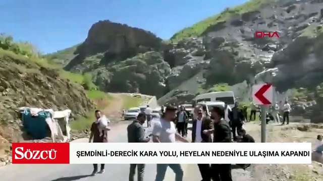 Şemdinli-Derecik kara yolu, heyelan nedeniyle ulaşıma kapandı