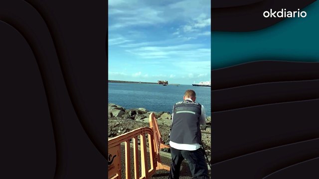 Llegada al puerto de los primeros pasajeros españoles del Hondius