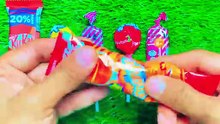 Satisfying Video Unboxing GIANT Rainbow Color Lollipops with Sweet Chocolate and Candy Cutting ASMR.