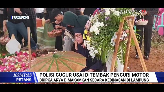 Suasana Pemakaman Bripka Arya Korban Penembakan di Lampung, Keluarga Ceritakan Sosoknya