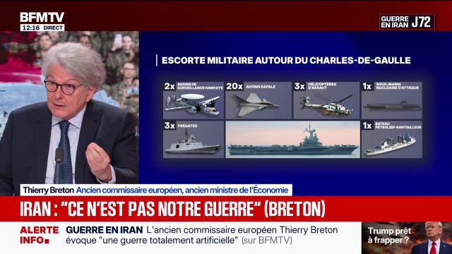 Guerre au Moyen-Orient: Cette guerre n'est pas notre guerre (...) mais nous sommes tous massivement impactés , affirme Thierry Breton