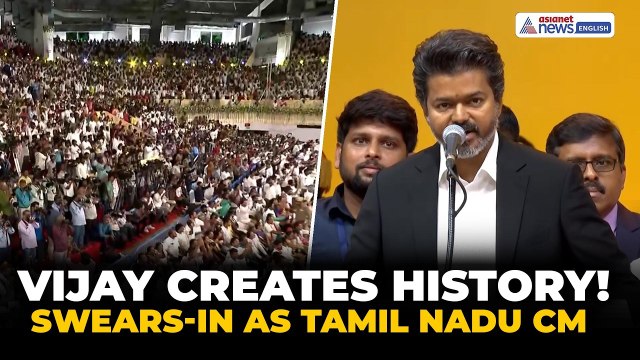 TVK Chief Vijay ‘Thalapathy’ Swears-In as Tamil Nadu Chief Minister