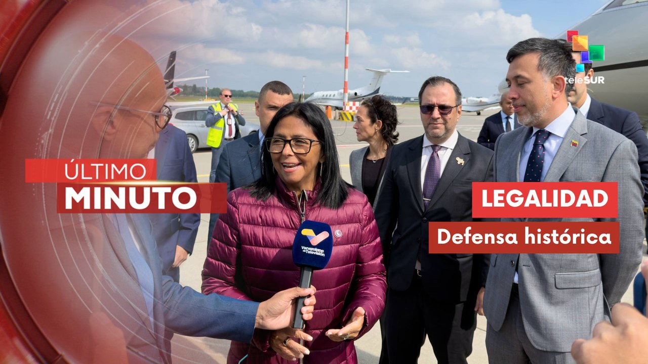 Pdta. (E) de Venezuela Delcy Rodríguez arriba a Países Bajos