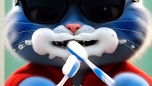 Why Is He Brushing Like This?! 😭 #trendingreel #comedy #funnyreels #kidsfun #cartoon #funny #jokes