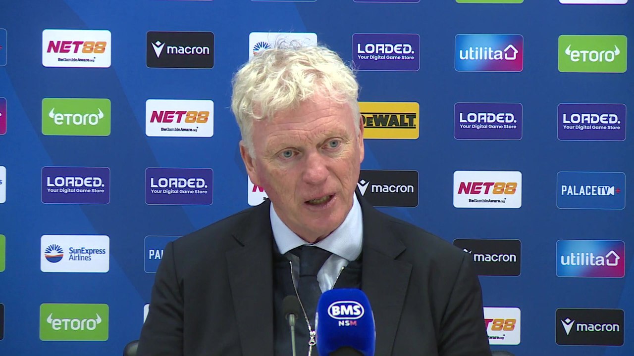 Moyes on Everton's point after 2-2 draw at Palace