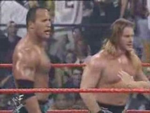 Rhyno & Booker T vs Chris Jericho & The Rock part 1