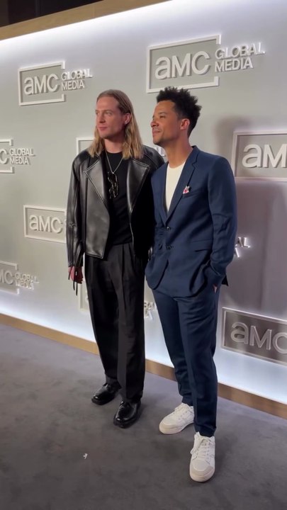 Jacob Anderson, Sam Reid & Eric Bogosian on the Grey Carpet at the 2026 AMC Upfront for The Vampire Lestat (Six Clips Merged Together)