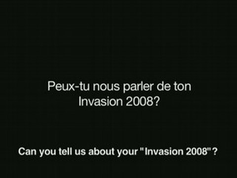 Joachim Garraud - La tournée Invasion 2008 - Interview