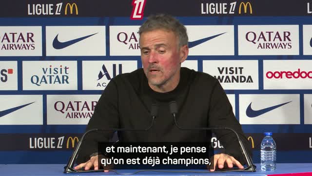 PSG - Enrique après la victoire contre Brest : "On est déjà champions"