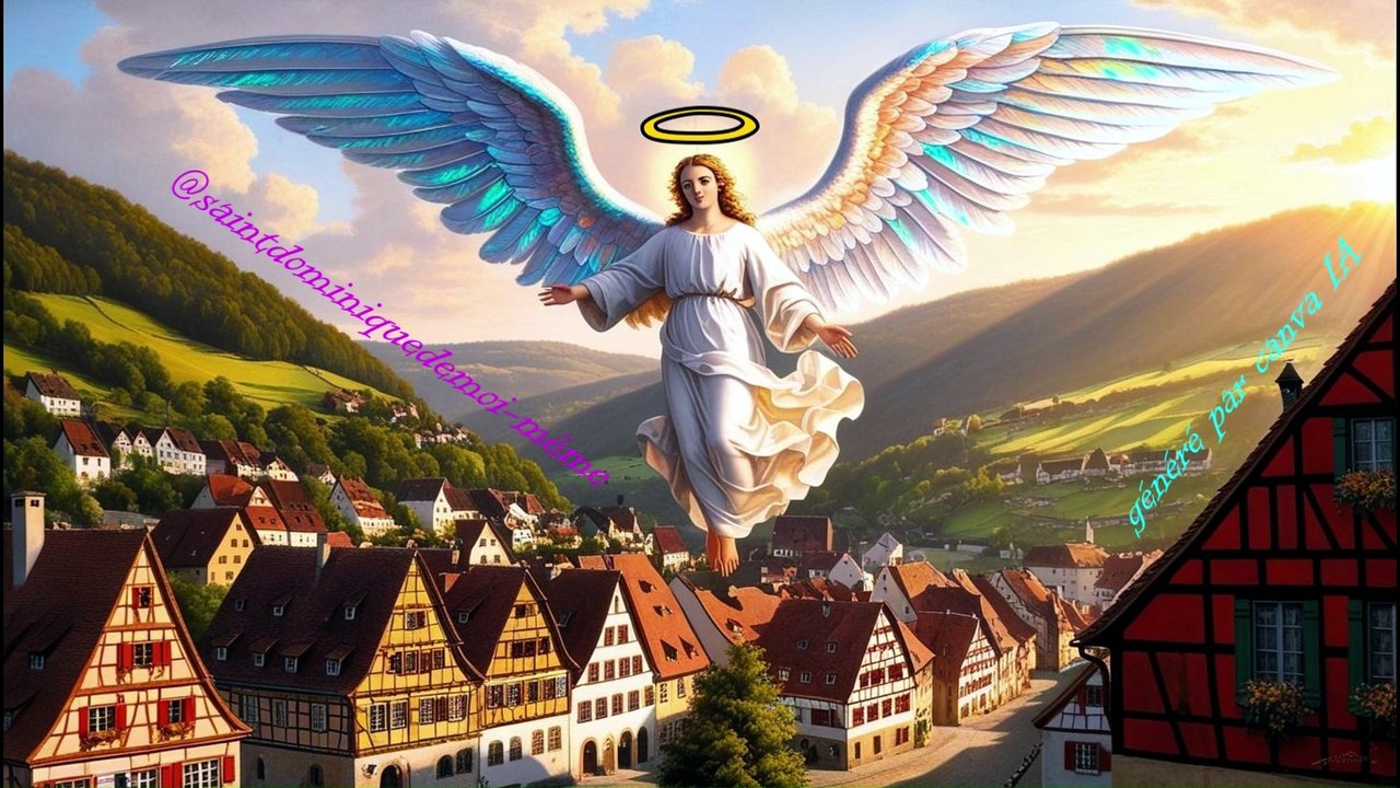 LE VOL DE L'ANGE DANS LE VILLAGE ALSACIEN