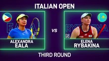 Rybakina powers past Eala in Rome