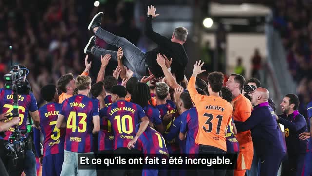 Barcelone - En deuil avant d'être champion, Flick partage son émotion : "Je n’oublierai jamais ce moment"