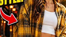 Women’s Oversized Plaid Flannel Shirt 👕✨ | Trendy Casual Button Down Top